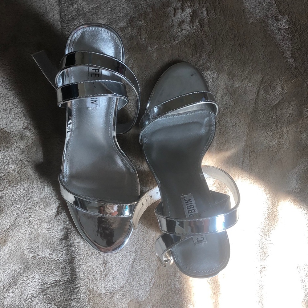 Silver heels